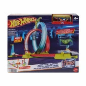 Hot Wheels Neon Yarışlar Çifte Çemberde Yarış Seti - 1