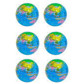 Stres Topu Dünya Haritalı 12 Cm 6 Adet thumbnail 1