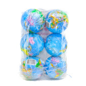 Stres Topu Dünya Haritalı 12 Cm 6 Adet thumbnail 2