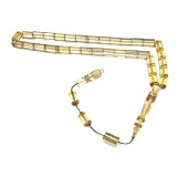 Kesme Model Usta İşi Sistemli 7-10mm Ateş Kehribar Tesbih thumbnail 2