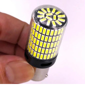 P21w Ba15s 1156 144 Ledli Ultra Parlak Geri Vites Park Ampül Tek Duy Beyaz (2 ADET) - 2