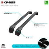 Seat Altea Xl için 2006-2015 Ace-2 Model Siyah Ara Atkı A+ Kalite thumbnail 1