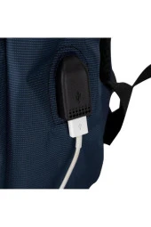 PLM Lucca Usb 17" Lacivert Notebook Sırt Çantası Laptop Sırt Çantası thumbnail 5