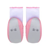 Kız Çocuk Pembe Kuşlu Çarıklı Çorap - 2