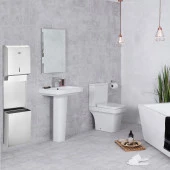 Rulopak Z Katlama Kağıt Havlu Dispenseri 400Lü + Paslanmaz Çöp Kovası 9 L Kombi Set - 2