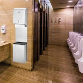 Rulopak Z Katlama Kağıt Havlu Dispenseri 400Lü + Paslanmaz Çöp Kovası 9 L Kombi Set - 3