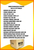 MSM Ramazan Paketi Erzak Paketi Mega Paket 45 Parça Çocuklar İçin Çikolata Setli Toplam 19kg No :14 - 4
