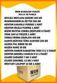 MSM Ramazan Paketi Erzak Paketi Mega Paket 45 Parça Çocuklar İçin Çikolata Setli Toplam 19kg No :14 - 5