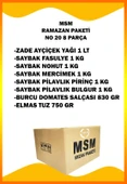 MSM Ramazan Kolisi Erzak Paketi 7 Parça No 20 - 2
