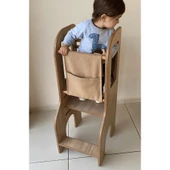 Reyo Öğrenme Kulesi, Montessori Tower, Aktivite Basamağı Yükseklik Ayarlı Naturel MDF Bej - 1