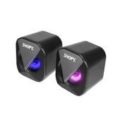 SNOPY SN-83U 2.0 MİNİ LED IŞIKLI 2WX2CH SİYAH USB GAMİNG SPEAKER HOPARLÖR - 2
