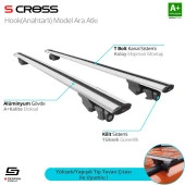 Mitsubishi Outlander 2013-2020 için Hook Anahtarlı Model Gri Ara Atkı A+ Kalite thumbnail 1