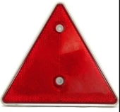 PLASTİK ÜÇGEN REFLEKTÖR KIRMIZI 14X16cm - 1