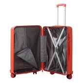MÇS 3lü Set Kırılmaz Silikon Seyahat Valizi Bavulu V374 Mercan thumbnail 2
