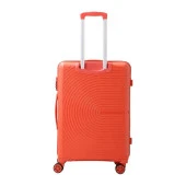 MÇS 3lü Set Kırılmaz Silikon Seyahat Valizi Bavulu V374 Mercan thumbnail 4