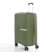 MÇS 3lü Set Kırılmaz Silikon Seyahat Valizi Bavulu V374 Haki - 5