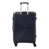 MÇS 3lü Set Kırılmaz Silikon Seyahat Valizi Bavulu V374 Lacivert thumbnail 4