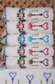 6 lı Kalp Çiçek Nakışlı Mutfak Havlusu Püsküllü Hediyelik Çeyizlik Kalpli Mutfak Havlu Takımı 30 x 50 Cm - 3