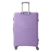 MÇS 3lü Set Kırılmaz Silikon Seyahat Valizi Bavulu V374 Lila thumbnail 4