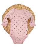 Kalp Desenli Kız Bebek Çıtçıtlı Body - 3