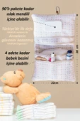 Anne Bebek Bakım Çantası Yenidoğan Alt Açma Değiştirme Düzenleyici Çantası Organizer Solid P.Pembe thumbnail 4