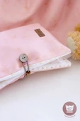 Anne Bebek Bakım Çantası Yenidoğan Alt Açma Değiştirme Düzenleyici Çantası Organizer Solid P.Pembe thumbnail 7
