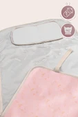 Anne Bebek Bakım Örtüsü Yenidoğan Alt Açma Değiştirme Solid Pemb Organizer Pedi Minderi Çift Taraflı thumbnail 3