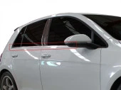 Volkswagen Golf 7 için Cam Çıtası 4 Parça  Krom 2013 Ve Sonrası thumbnail 1