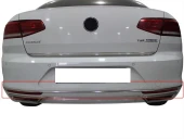 Volkswagen Passat B8 için Arka Tampon Alt Çıtası 3 Parça Krom 2015 Ve Sonrası - 1