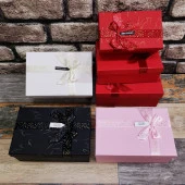 3lü Dikdörtgen Hediye Kutusu - 1