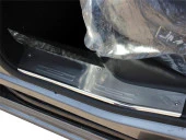 Fiat Doblo 2 için İç Kapı Eşiği 4 Parça Krom 2010 Ve Sonrası thumbnail 2