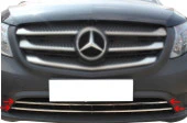 Mercedes Vito Ön için Tampon Çıtası Krom 2 Parça 2015 Ve Sonrası thumbnail 2