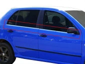 Skoda Fabia 1 için 6Y Cam Çıtası 4 Parça  Krom 1999-2007 - 1