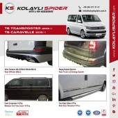 Volkswagen Transporter T6 için Bagaj İç Eşiği Krom 2015 Ve Sonrası thumbnail 2