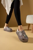 Pembe Potin Yüksek Taban Jibbitzli Eva Comfort Kadın Sandalet DNZ224-24 - 9