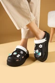 Pembe Potin Yüksek Taban Jibbitzli Eva Comfort Kadın Sandalet DNZ224-24 - 5