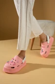 Pembe Potin Yüksek Taban Jibbitzli Eva Comfort Kadın Sandalet DNZ224-24 - 2