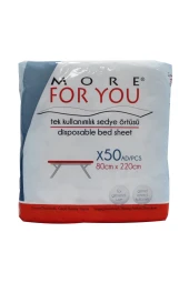 More For You Tek Kullanımlık Sedye Örtüsü 50'li Lastikli Avantaj Paketi thumbnail 1