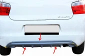 Citroen C-Elysee Arka için Orta Tampon Fiber (Difüzör) 2012 Ve Sonrası - 1