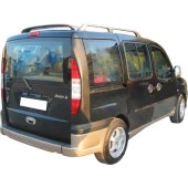 Fiat Doblo 1 için Arka Orta Tampon (Sensörlü) (Difüzör) Fiber 2000-2010 - 1