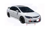 Honda Civic 8 için Ön Tampon Altı (Mugen Md) Fiber 2006-2008 - 1