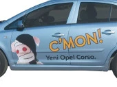 Opel Corsa D için Marşpiyel (5 Kapı Md) 2 Parça Fiber 2007 Ve Sonrası - 2
