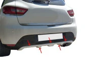 Renault Clio 4 için Arka Orta Tampon Difüzör Fiber 2013-2019 - 1