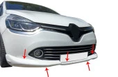 Renault Clio 4 için Ön Tampon Altı Fiber 2013-2016 - 1