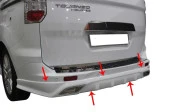 Ford Courier Arka için Tampon Altı Difüzör Md. Fiber 2014 Ve Sonrası - 1