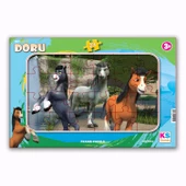 Ks Games TRT Çocuk Doru 24 parça 2 li Frame Puzzle/Yapboz Set - 3