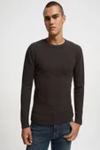 Loft 2033407 Haki Erkek Regular Fit Bisiklet Yaka Kazak - 2