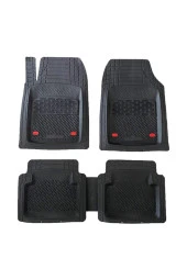Safir Jeep Renegade için Havuzlu Universal Paspas Krom Siyah - 1