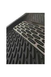 Safir Peugeot Bipper için Havuzlu Universal Paspas Krom Karbon thumbnail 2