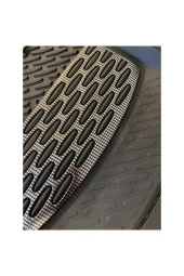 Safir Skoda Octavia için Havuzlu Universal Paspas Krom Karbon - 3